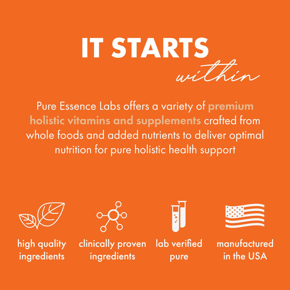 Lifestyle image featuring Pure Essence supplements