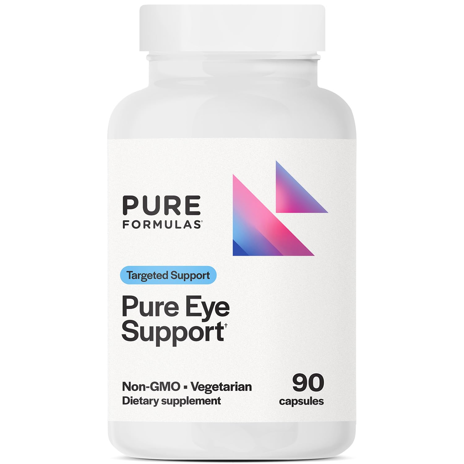 Bottle of Pure Eye Support with 90 vegetarian capsules