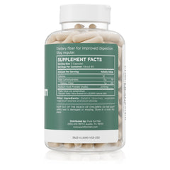 Psyllium husk fiber capsules bottle with 250 capsules