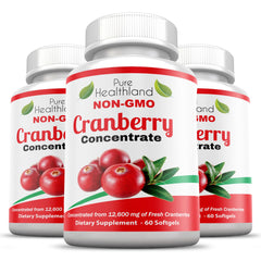 Pure Healthland cranberry softgels bottle
