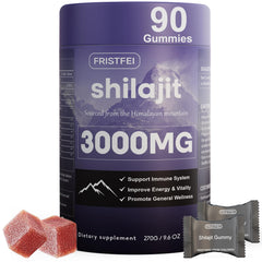 Front view of Pure Himalayan Shilajit Gummies bottle
