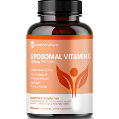Bottle of Pure Liposomal Vitamin C 1400mg – 90 capsules