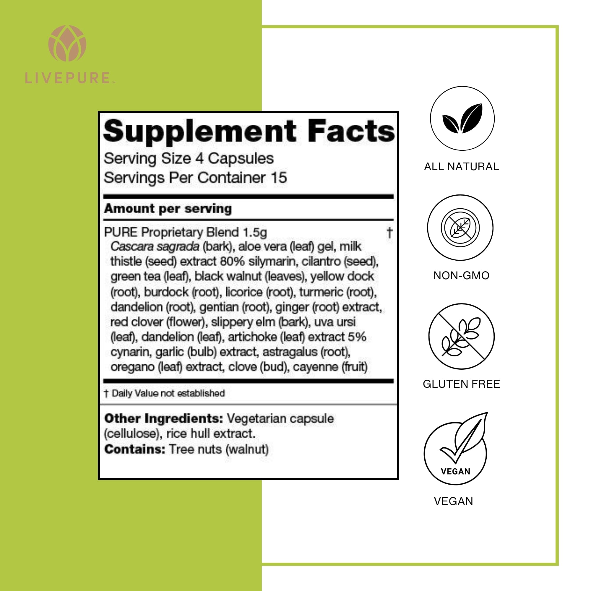 Premium packaging and branding for PURE Live Cleanse