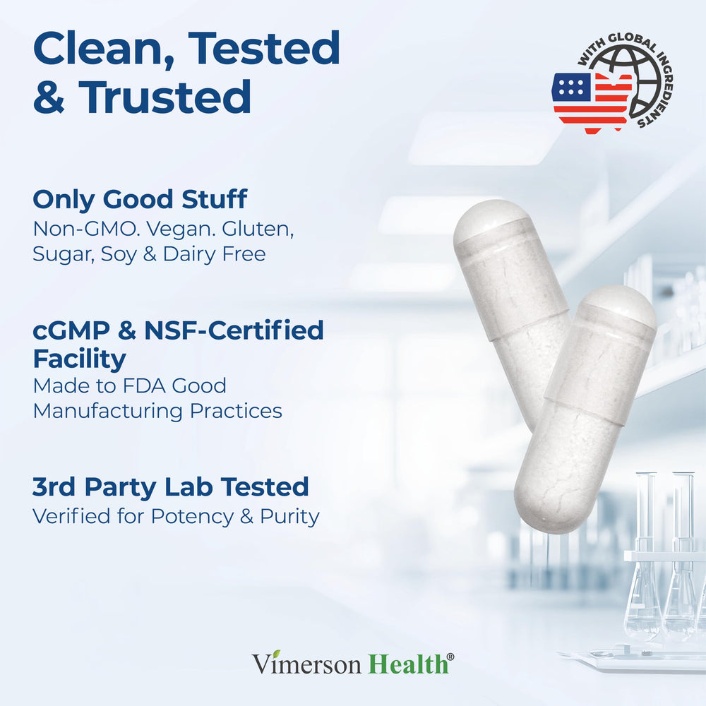 Magnesium Glycinate 200mg capsules with calm sleep imagery