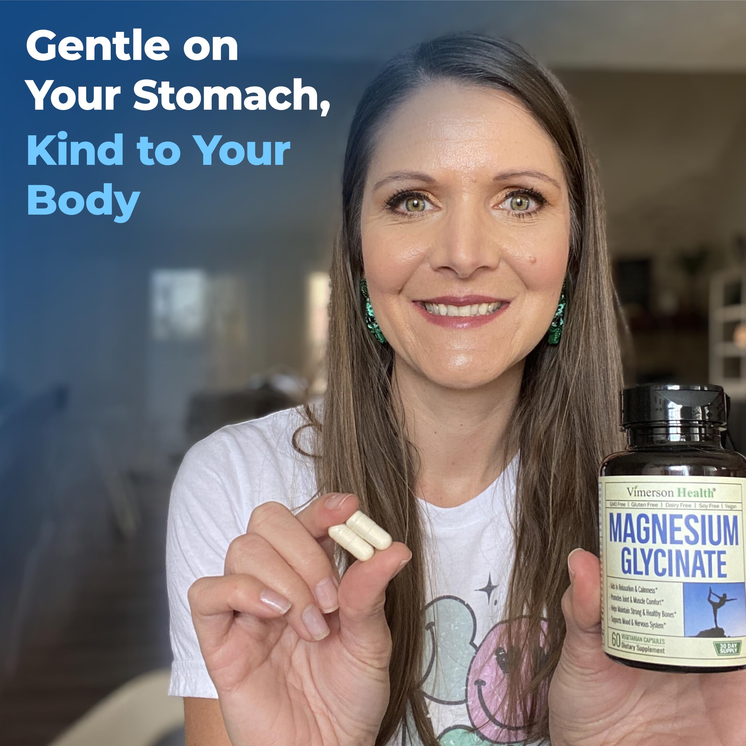 Label highlighting vegan, non-GMO, gluten-free features