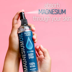 Magnesium oil purified by sunlight and reverse osmosis.
