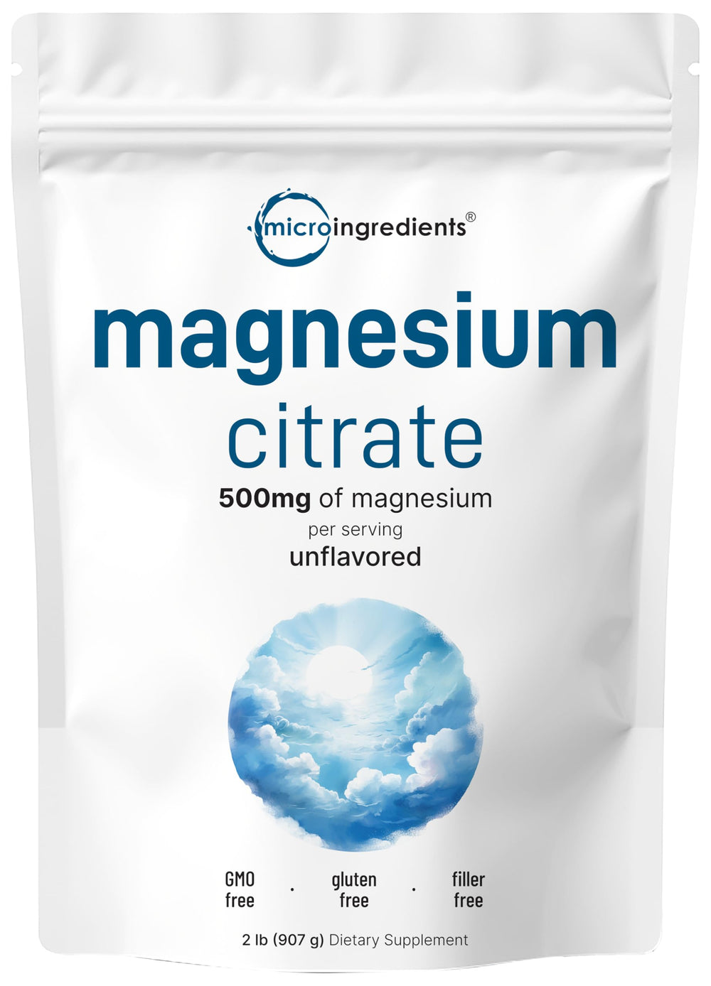 Front label of Pure Magnesium Powder 2lbs