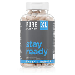 Bottle of Pure for Men Stay Ready Fiber Extra Strength supplement