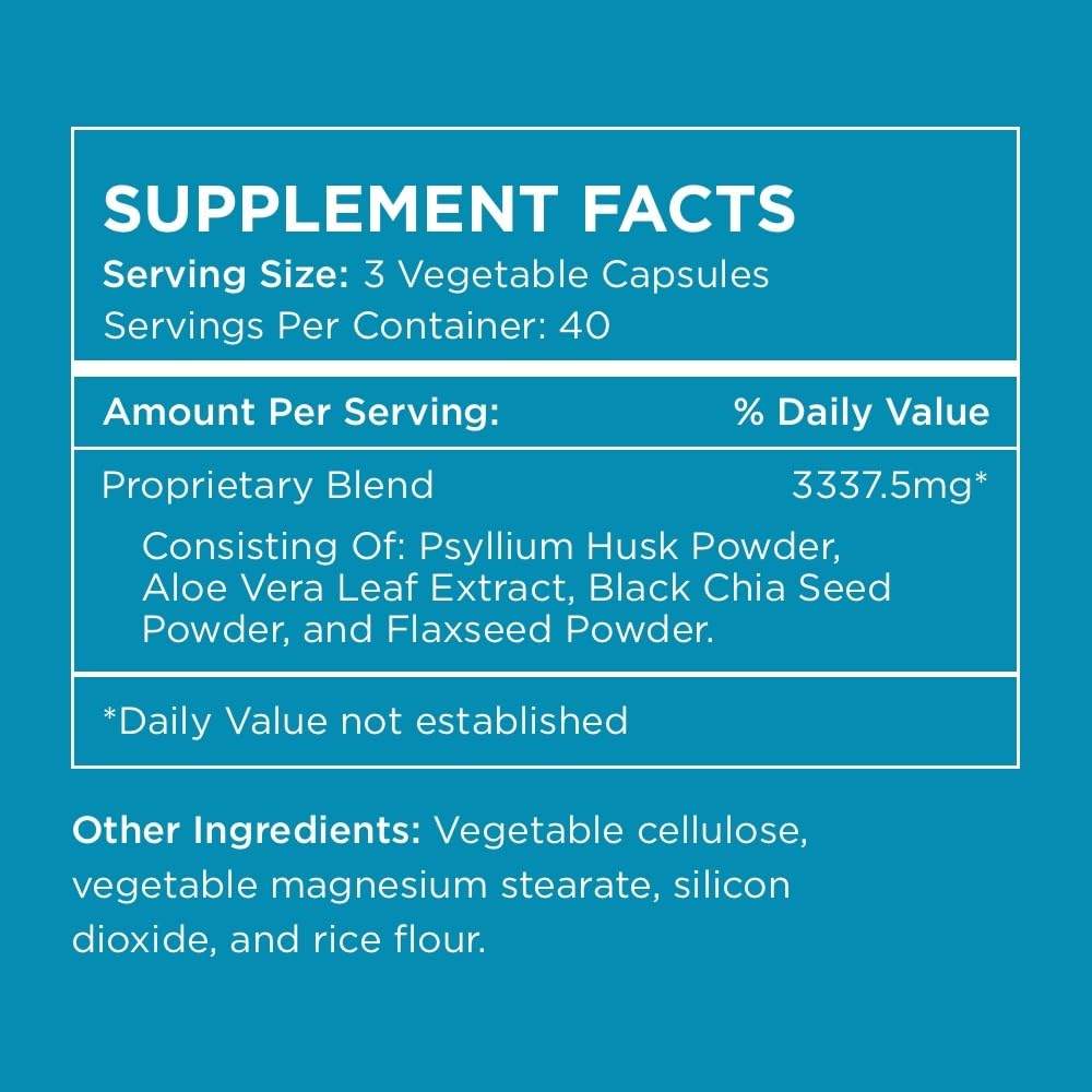 Supplement facts and ingredients on the Pure for Men bottle