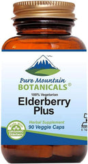 Pure Mountain Botanicals Elderberry supplement bottle front