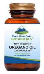Pure Mountain Botanicals Wild Oregano Oil Capsules 60-count hero image