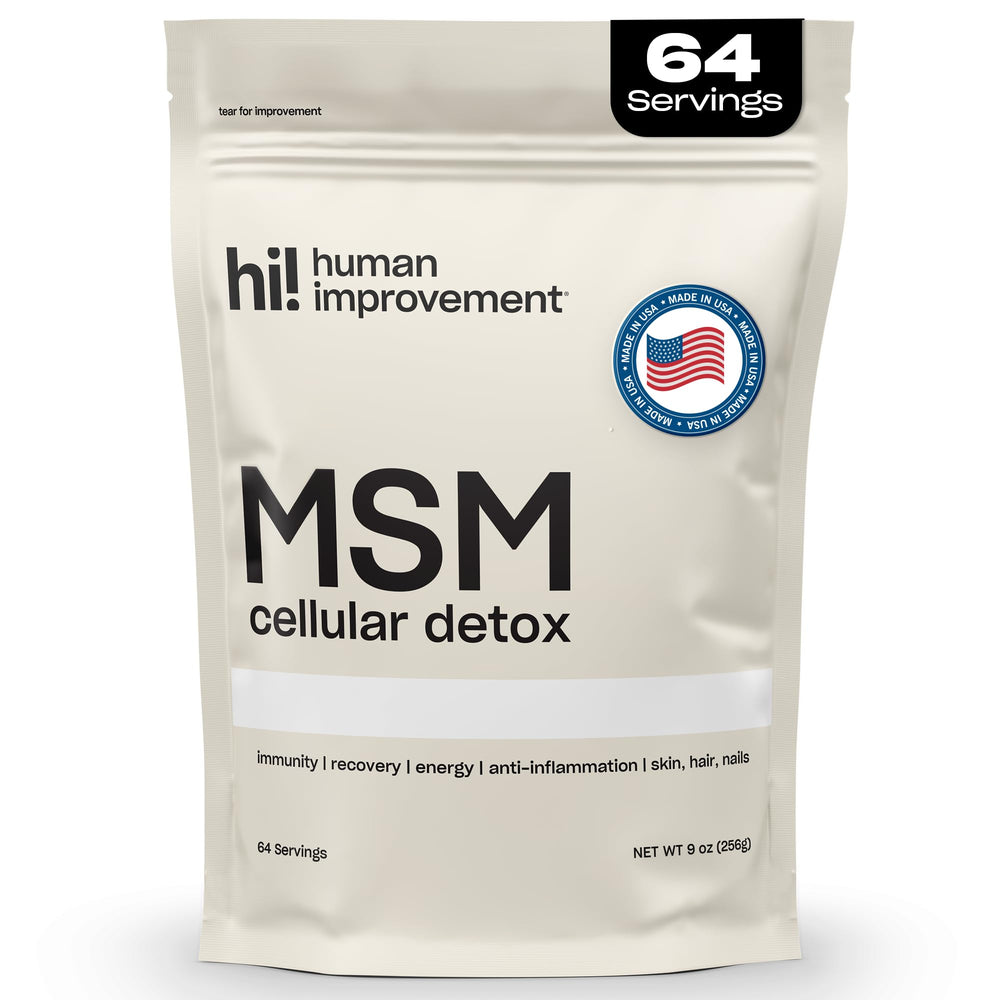 Pure MSM Powder label