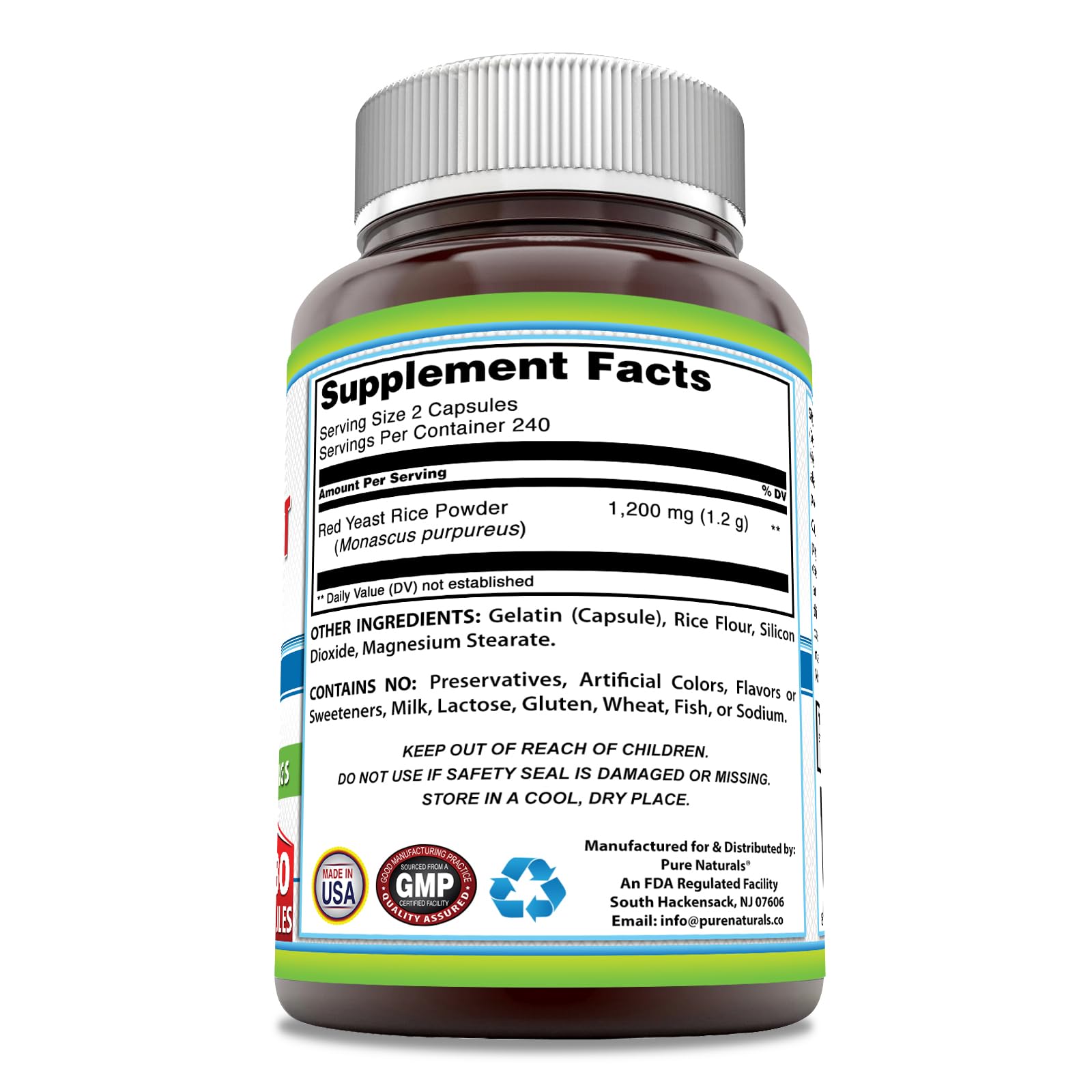 USA-made GMP-certified production label and quality assurance