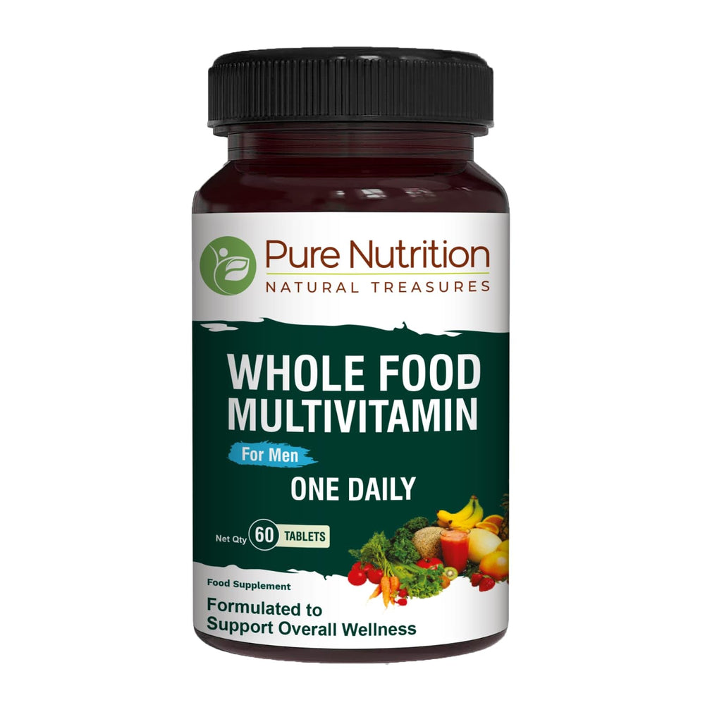 Pure Nutrition Men's Whole Food Multivitamin bottle – front view