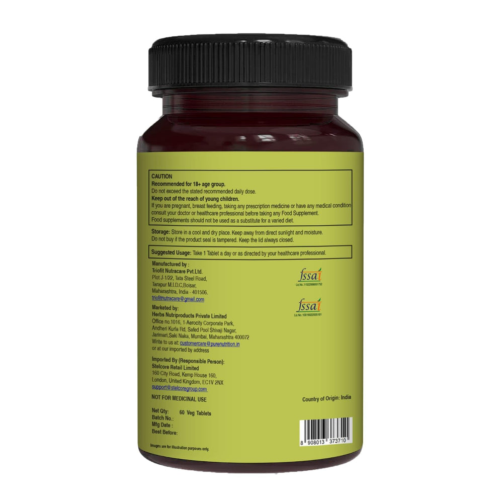 Usage instruction: one tablet daily on bottle