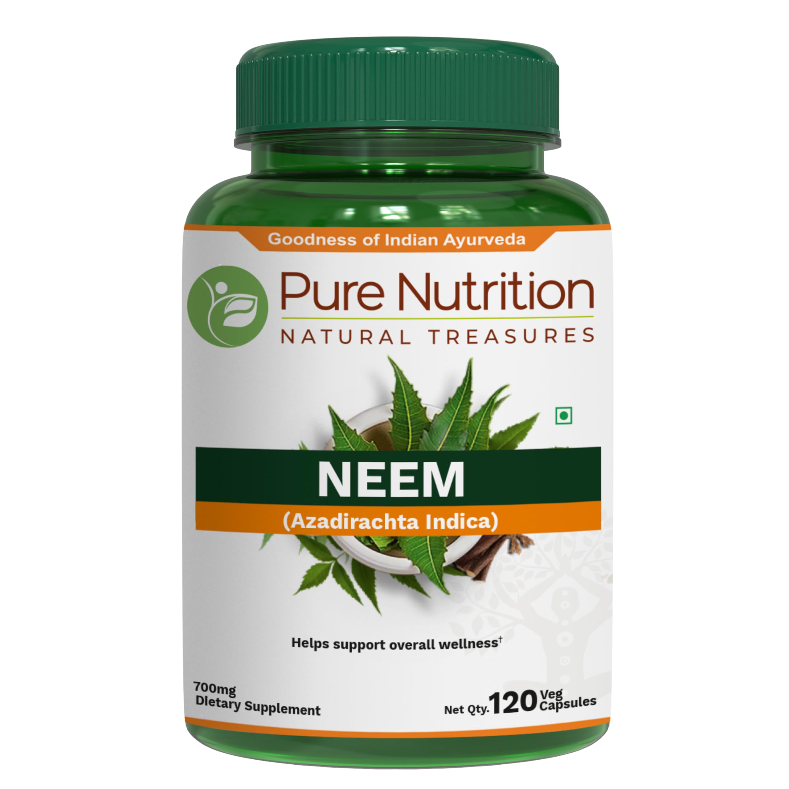 Pure Nutrition Neem Capsules bottle front