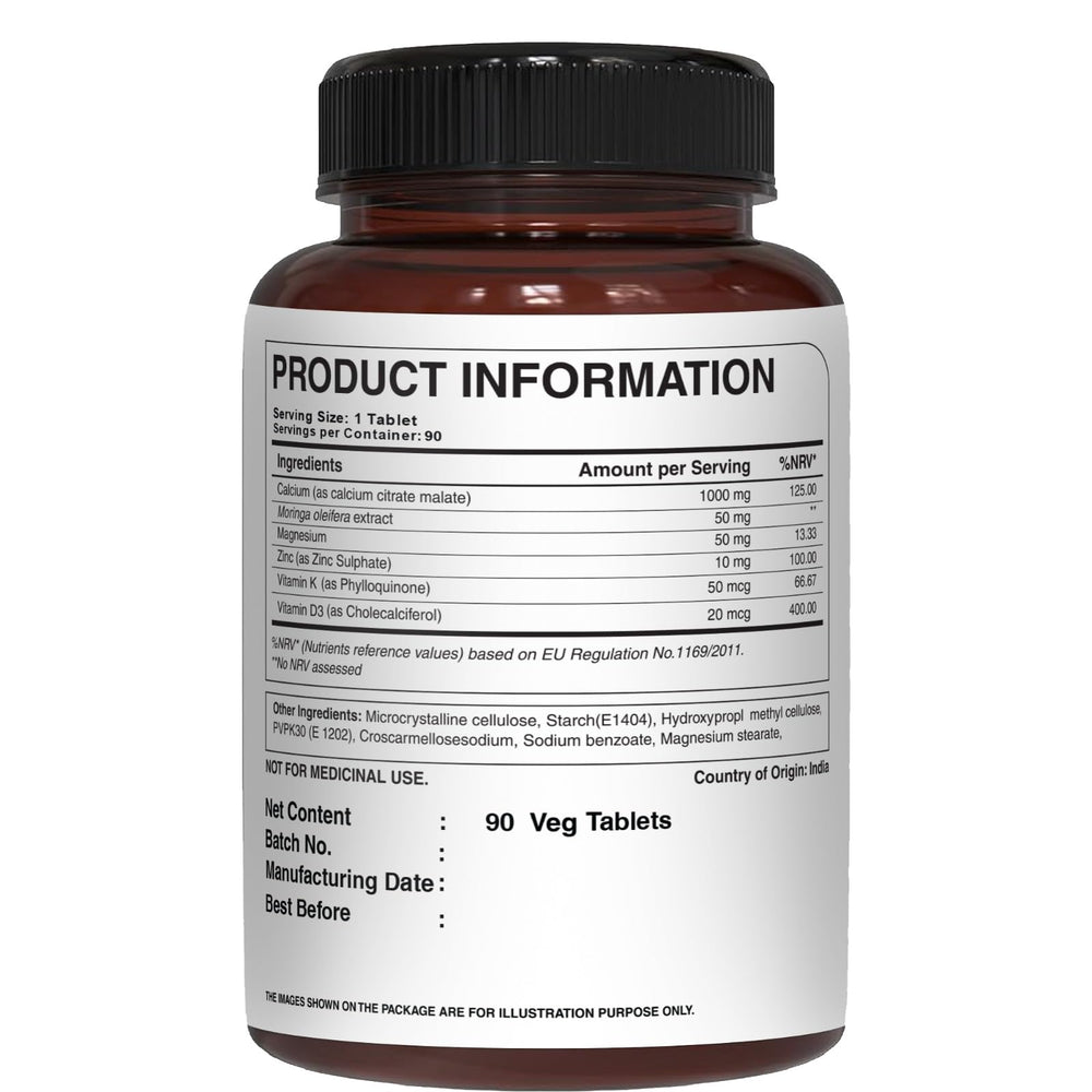 Non-GMO and vegetarian certification icons on bottle