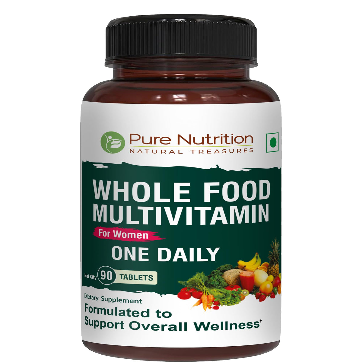 Front label of Pure Nutrition Whole Food Multivitamin for Women bottle
