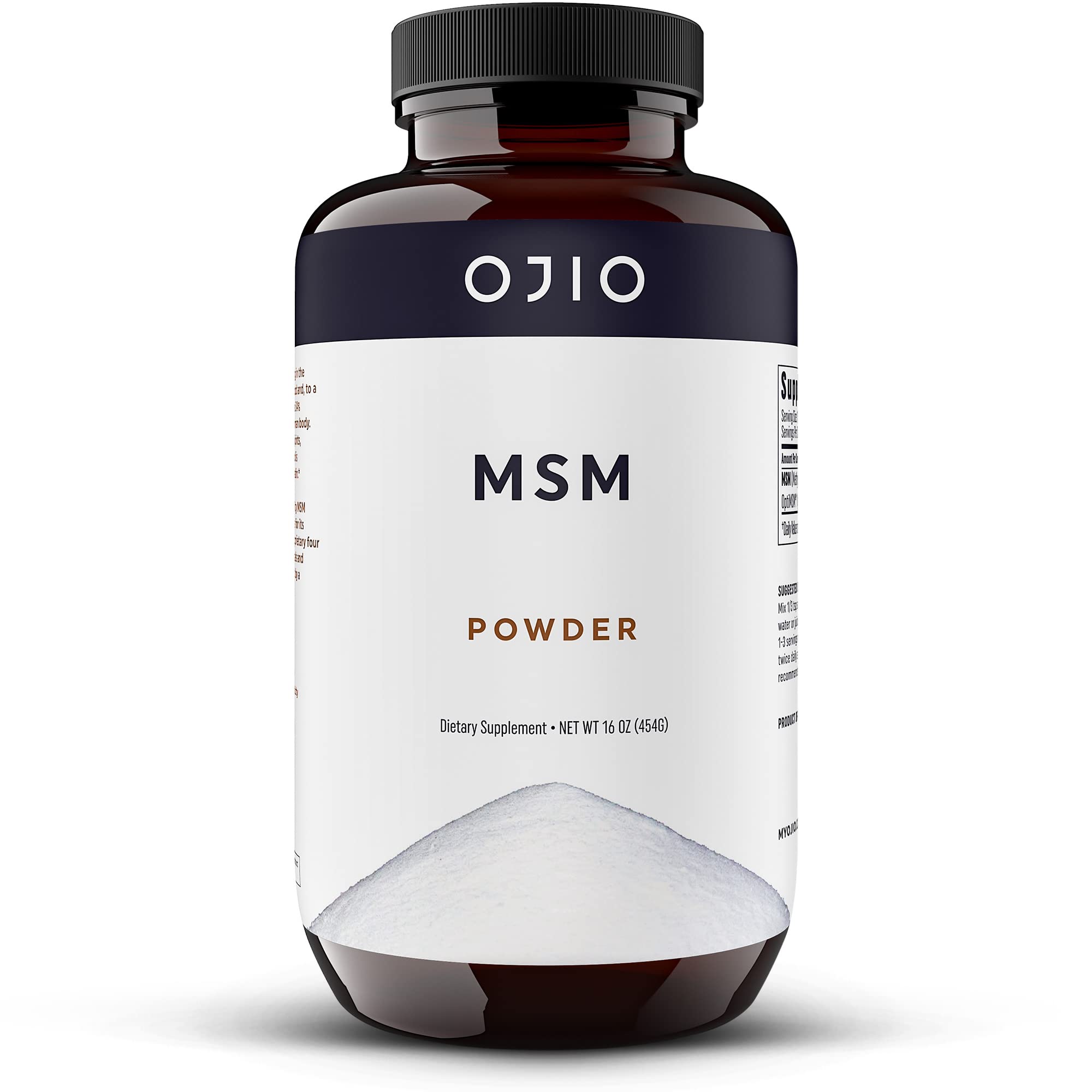 Pure OptiMSM MSM Powder 16 oz bottle – pack image 1