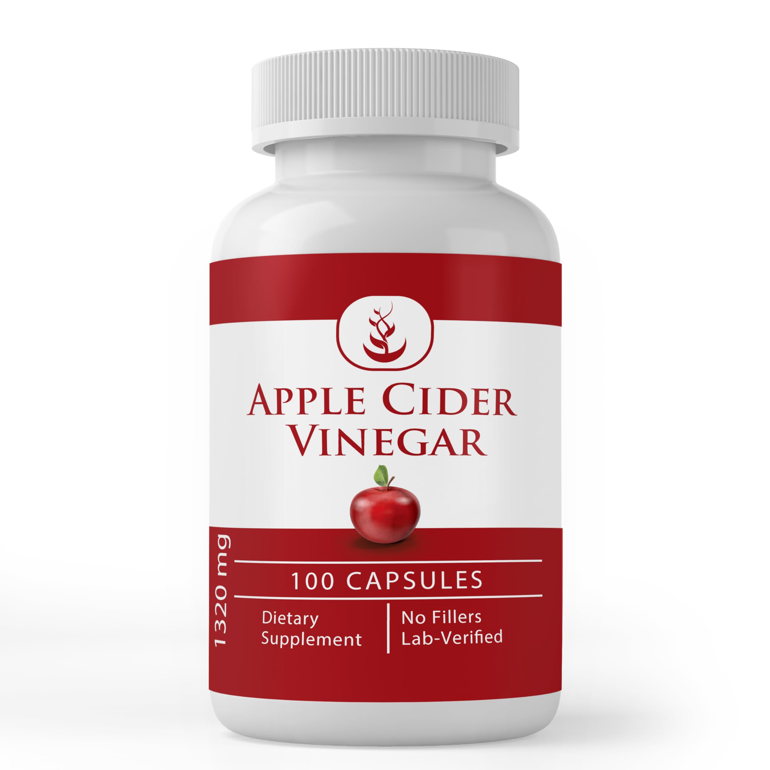 Bottle of Pure Original Apple Cider Vinegar Capsules with label