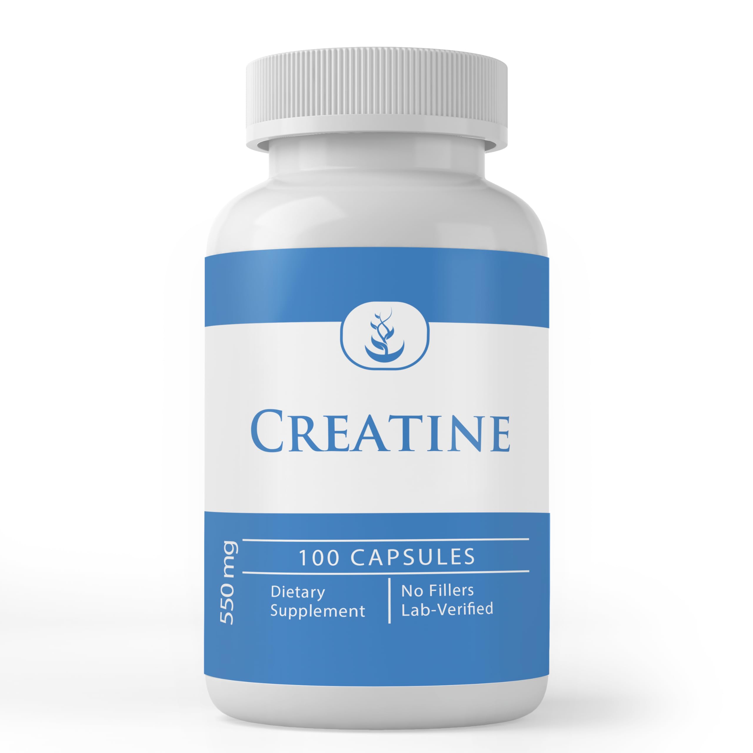 PURE ORIGINAL INGREDIENTS Creatine capsules bottle shows additive-free purity for daily workout support