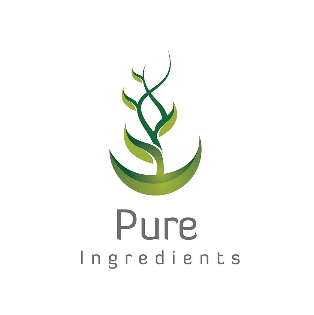 PURE ORIGINAL INGREDIENTS Creatine capsules top view emphasizing cleanliness