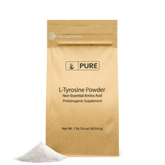 Front view of Pure Original Ingredients L-Tyrosine Powder 1lb container