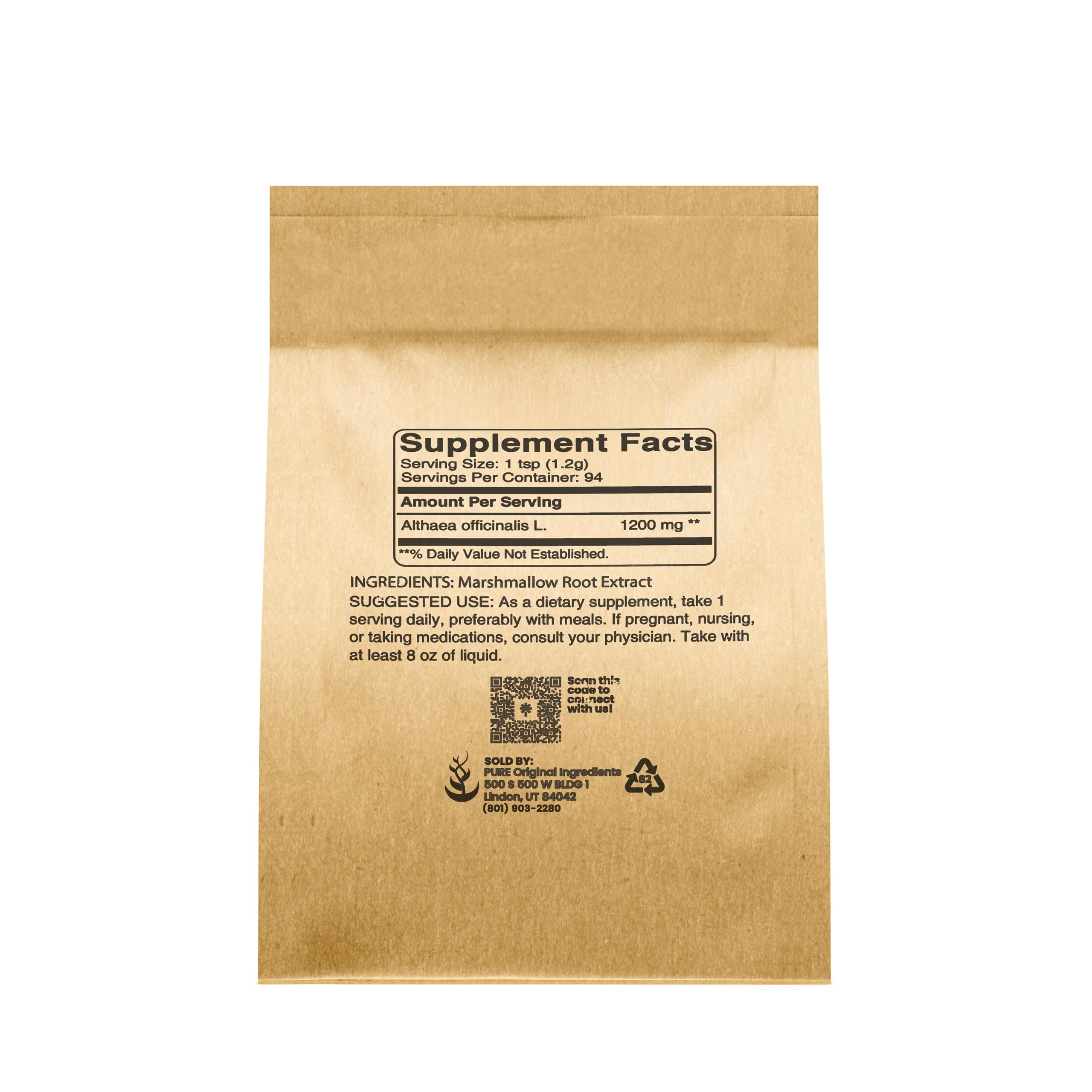 Marshmallow Root Extract powder close-up