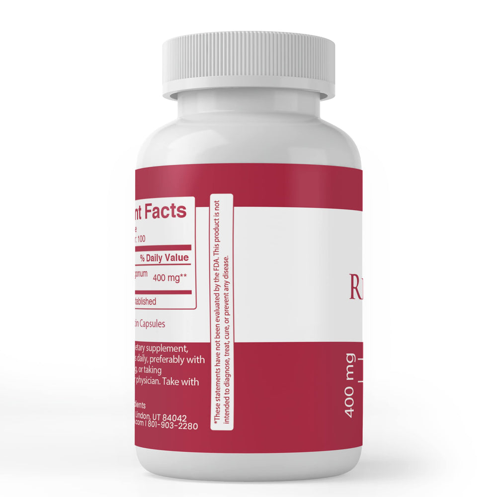 Close-up of Resveratrol capsules emphasizing no additives