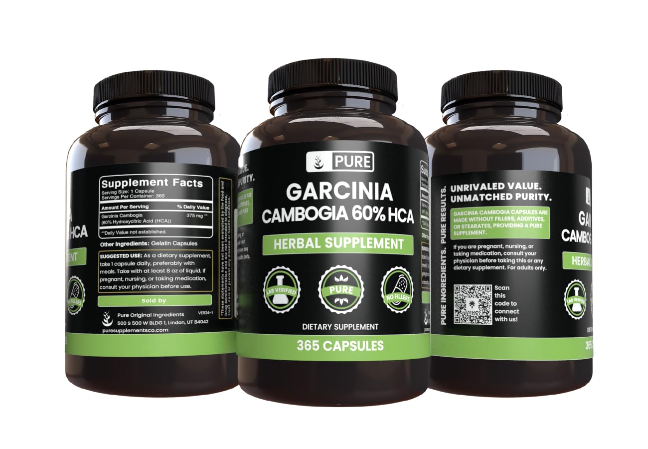 PURE ORIGINAL INGREDIENTS two bottles with 365-count each for a year