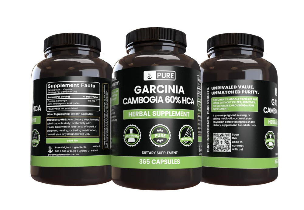 PURE ORIGINAL INGREDIENTS two bottles with 365-count each for a year