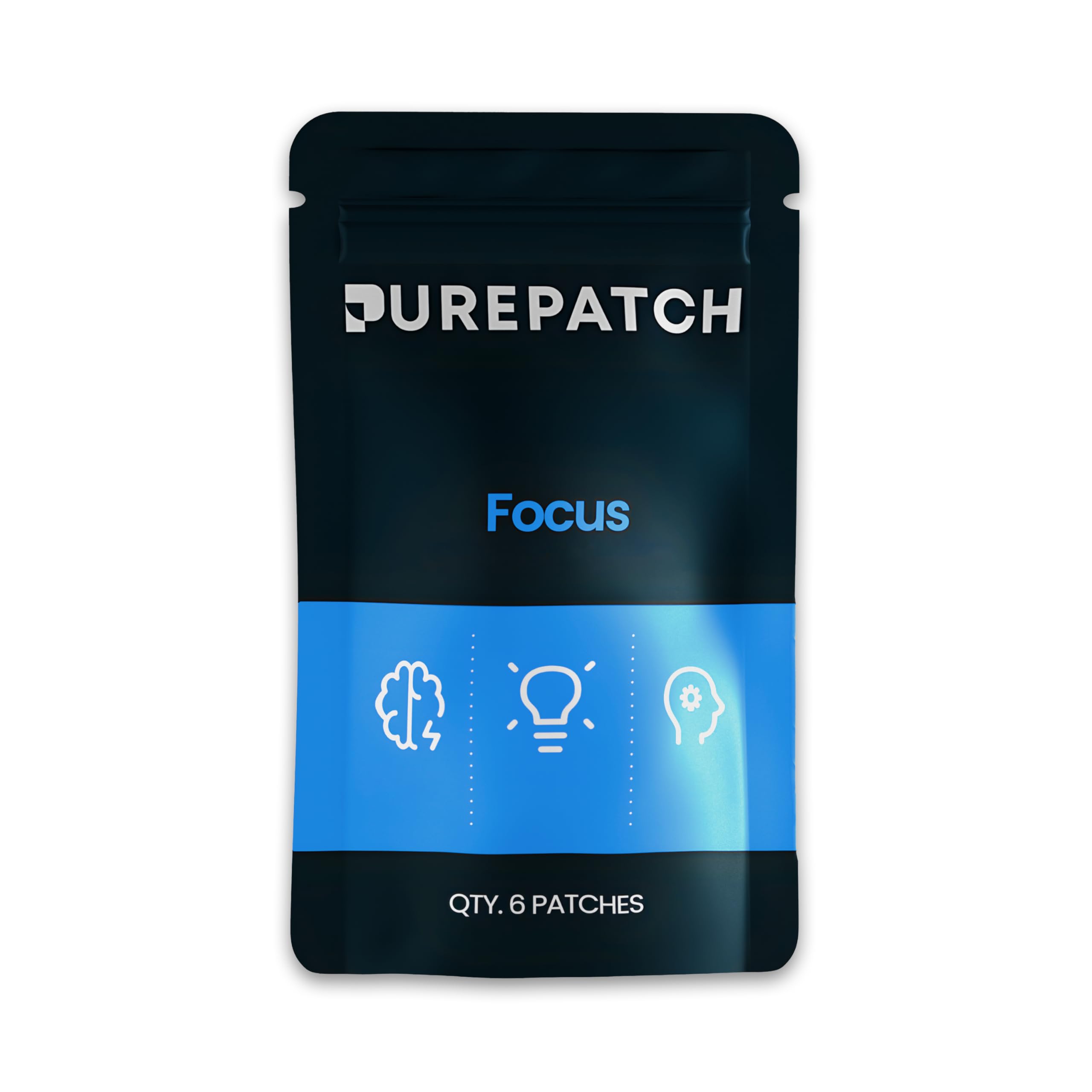 Pure Patch Focus patch on arm for discreet, on-the-go focus support.