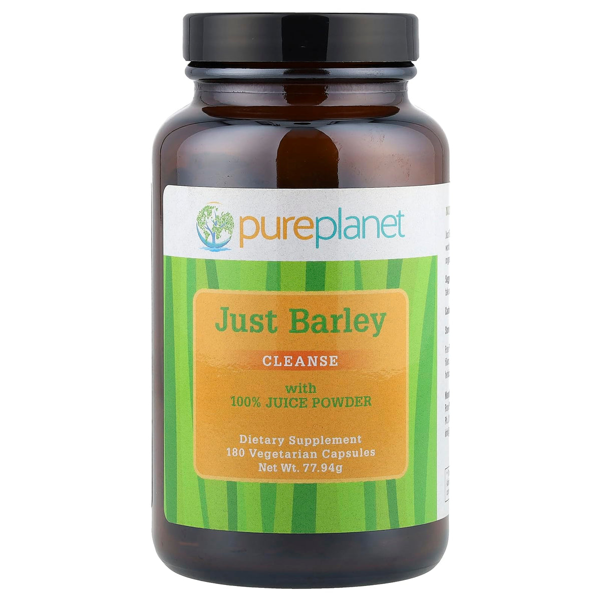 Bottle of Pure Planet Just Barley - 180 Count