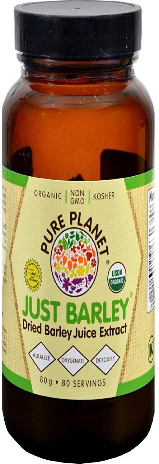 Pure Planet Organic Just Barley 80 g powder – front view