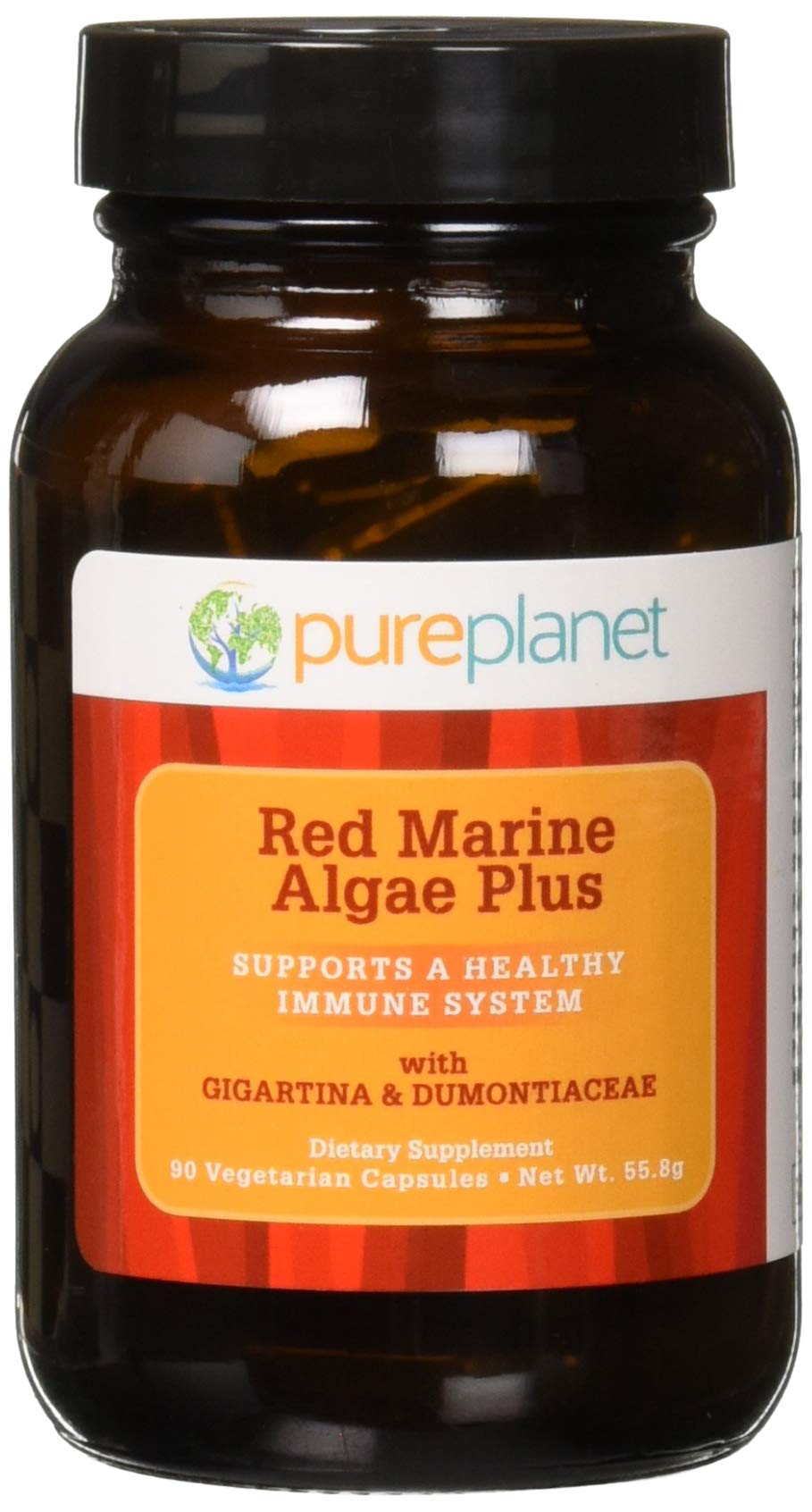 Pure Planet Red Marine Algae Plus bottle front view