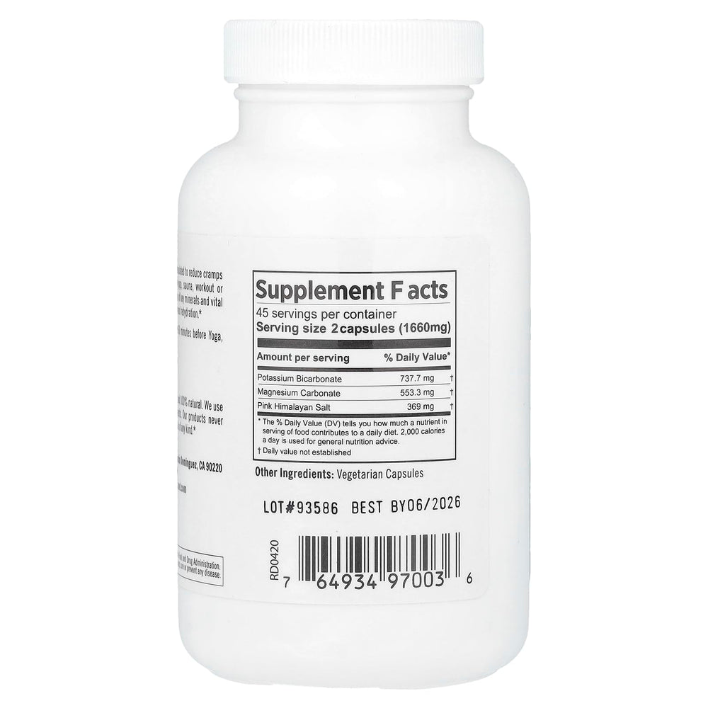 Close-up of PURE PLANET Sports Salts label