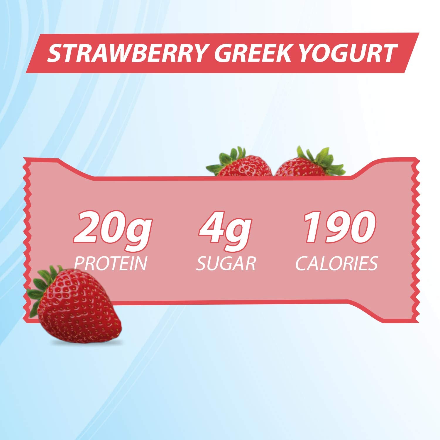 Pure Protein bar texture close-up reveals chewy bite with fruity yogurt notes