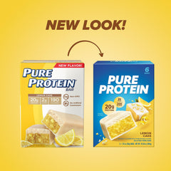 Pure Protein Lemon Cake bar nutrition facts highlight 20g protein