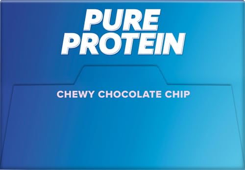 Pure Protein Chewy Chocolate Chip bar break-time snack fuels focus.
