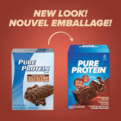 Pure Protein gluten-free bar plated with berries for fueling snack.