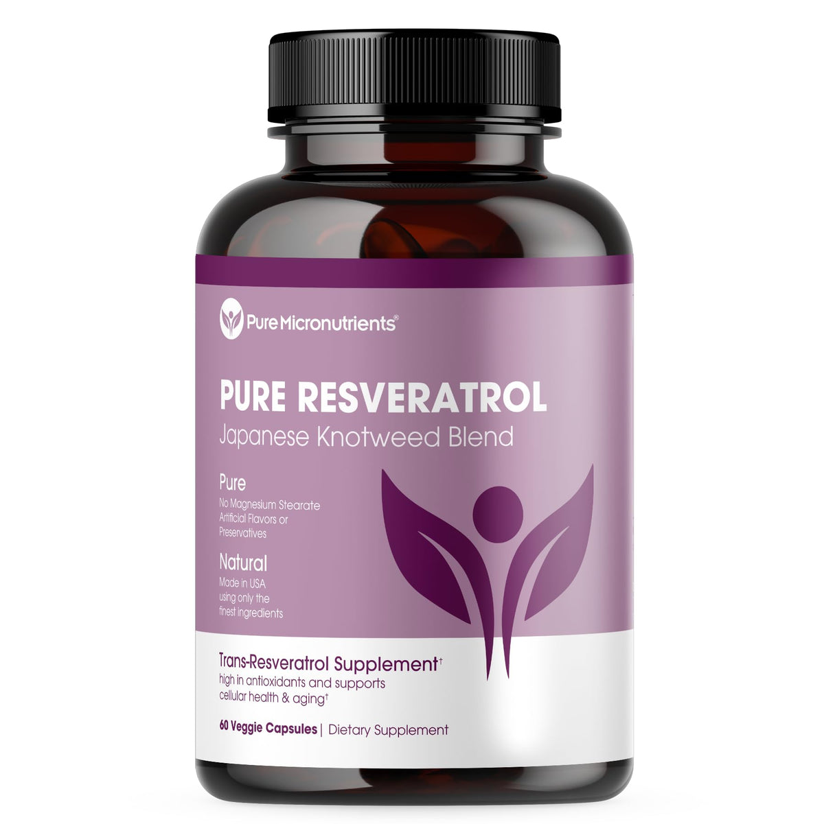Hero image of Pure Resveratrol Supplement bottle
