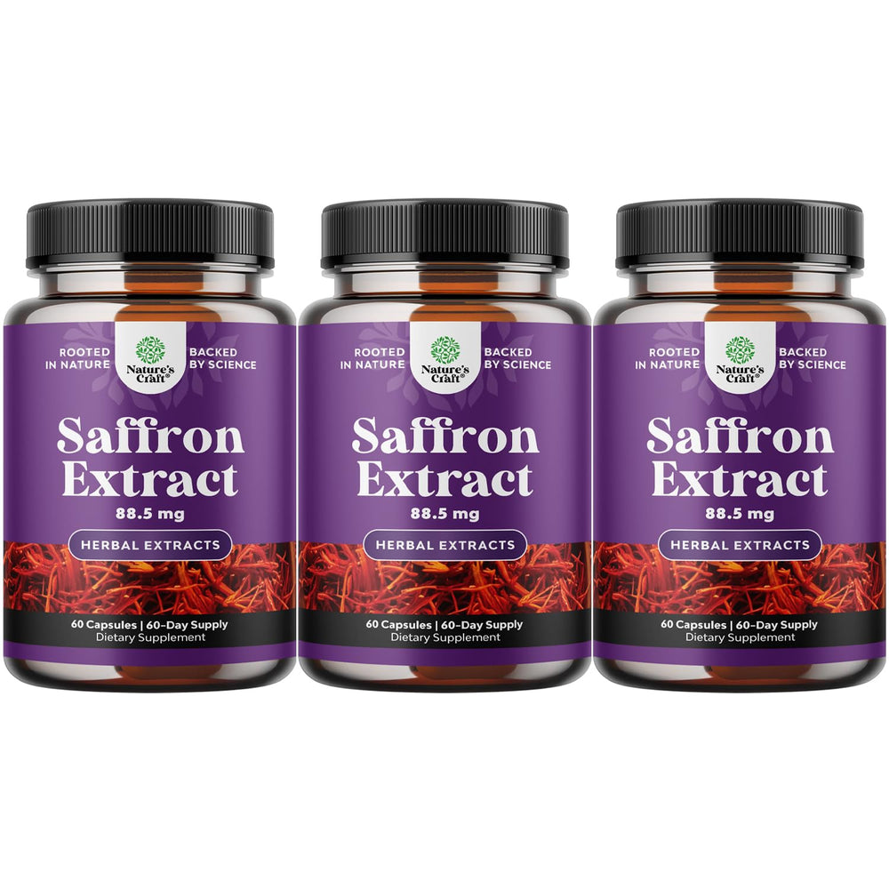 Pure saffron extract capsules