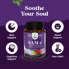 Label detail of Pure SAM-e 150mg bottle