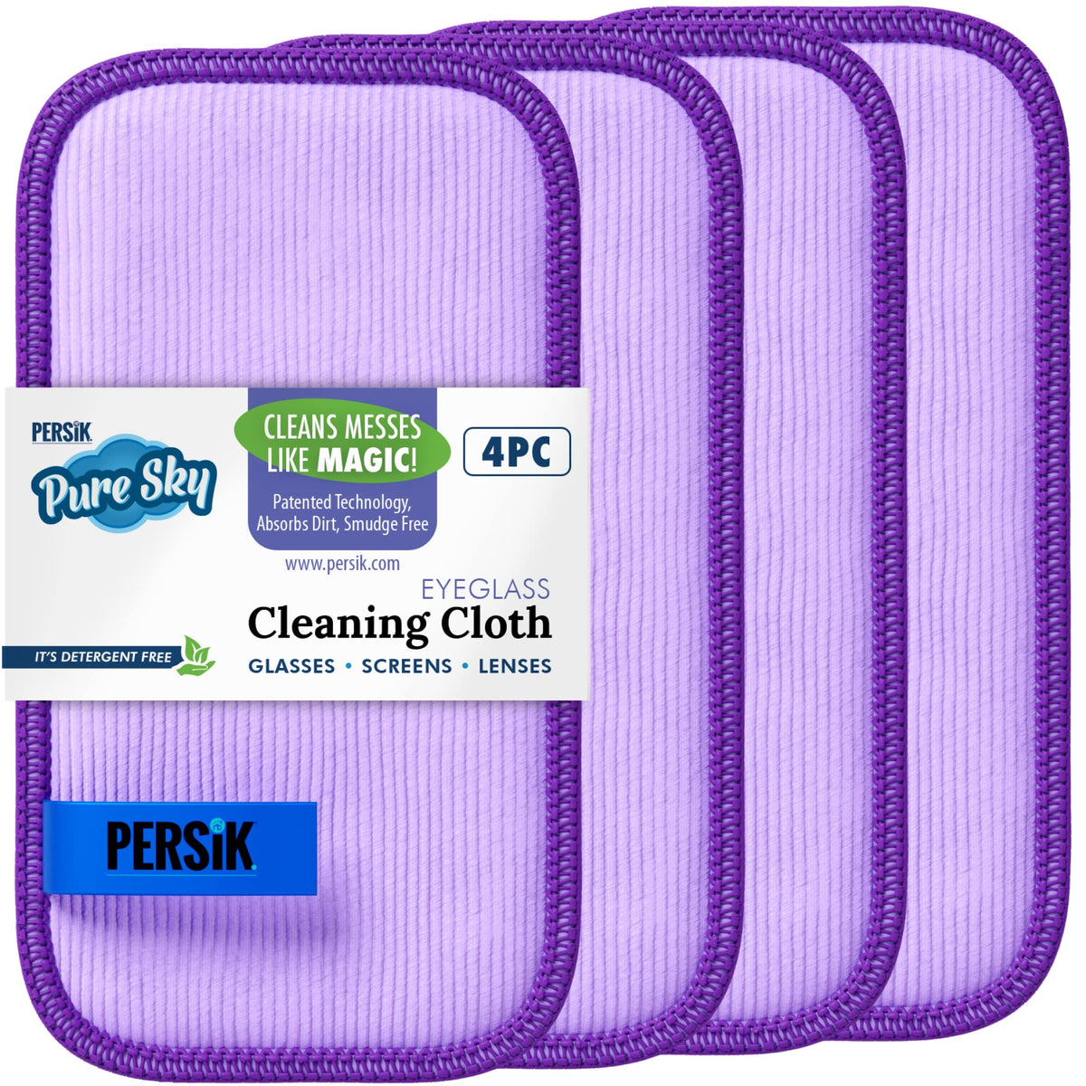 Close-up of Pure-Sky microfiber cleaning cloth texture