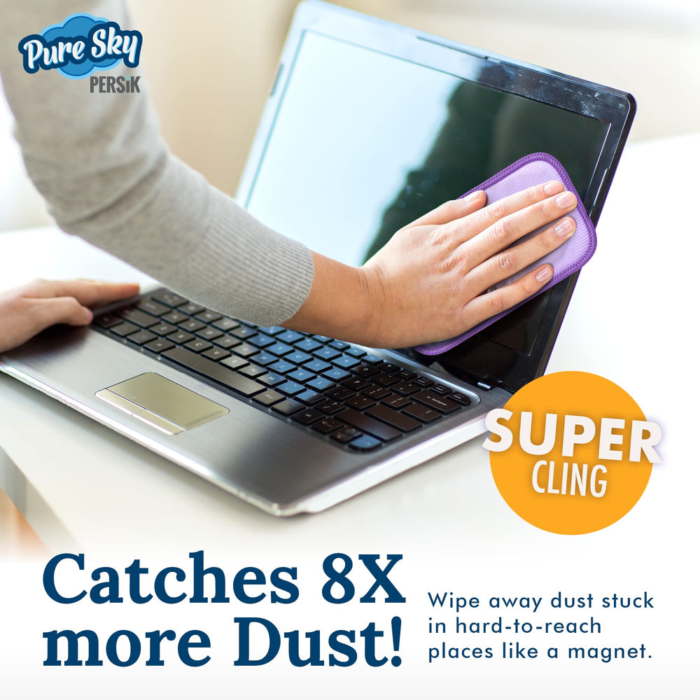 4-pack packaging of Pure-Sky Eyeglass Cleaner Cloth