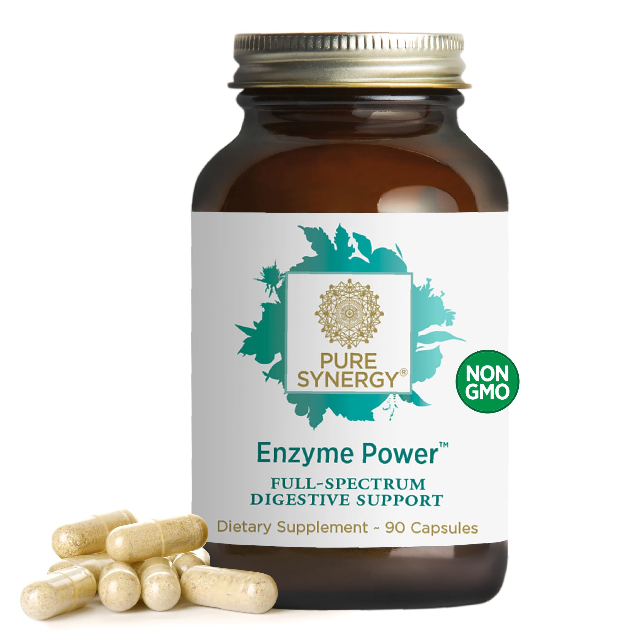 Pure Synergy Enzyme Power 90 capsules bottle hero image