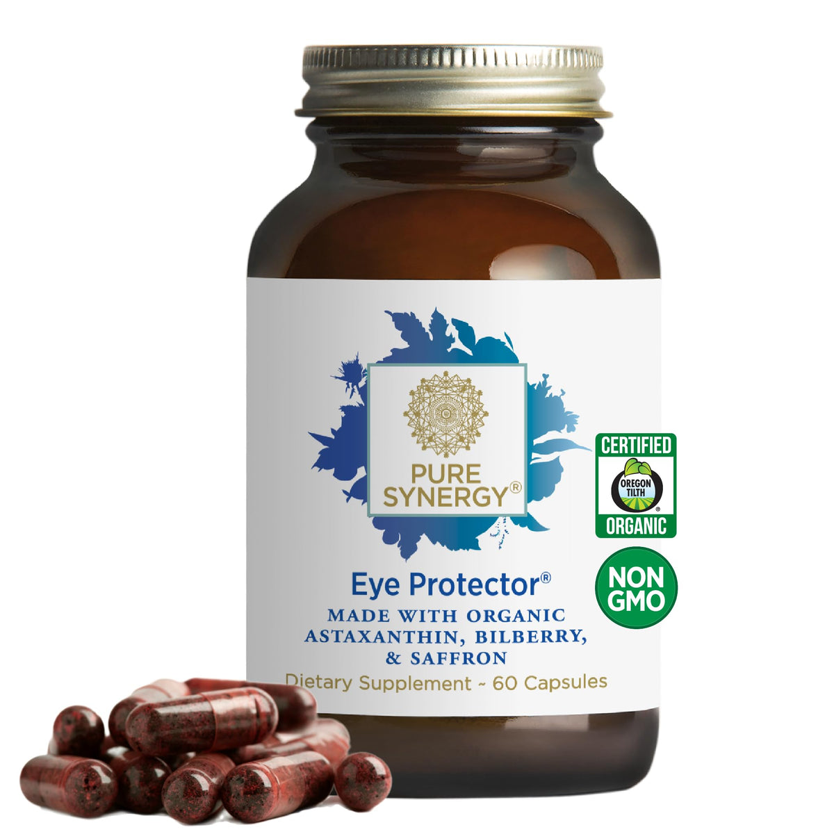 PURE SYNERGY Eye Protector bottle with 60 capsules