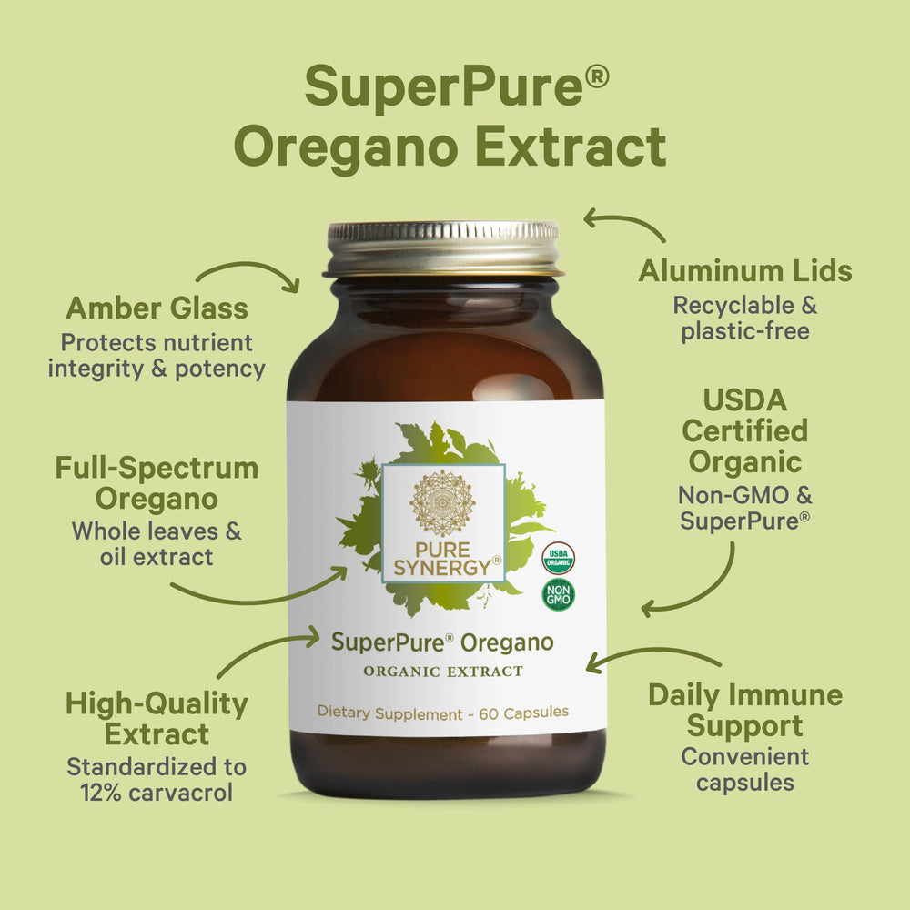 Organic oregano leaves and oil illustration