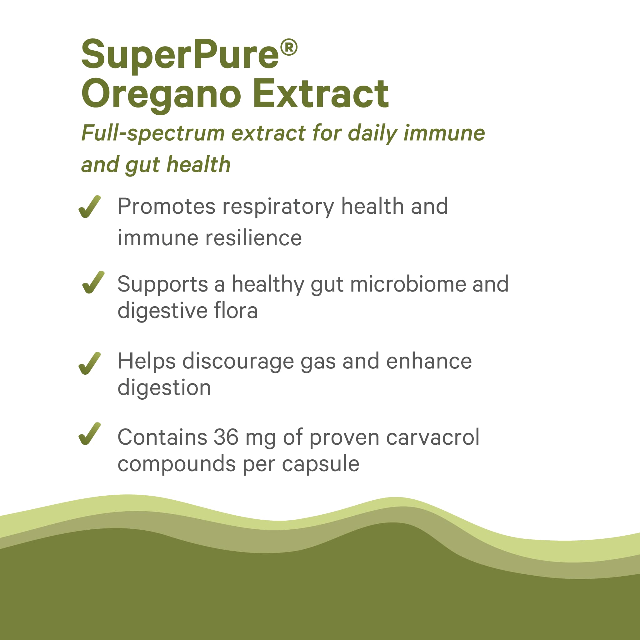 Vegan, gluten-free oregano capsule packaging