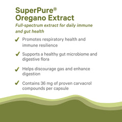 Vegan, gluten-free oregano capsule packaging